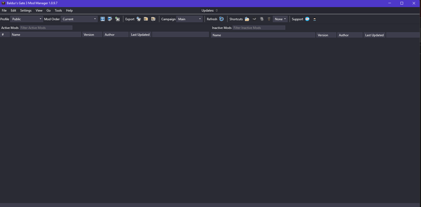 BG3MM Main Interface