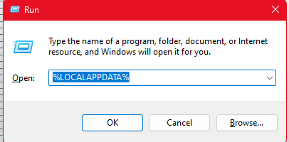 Windows Run Dialog